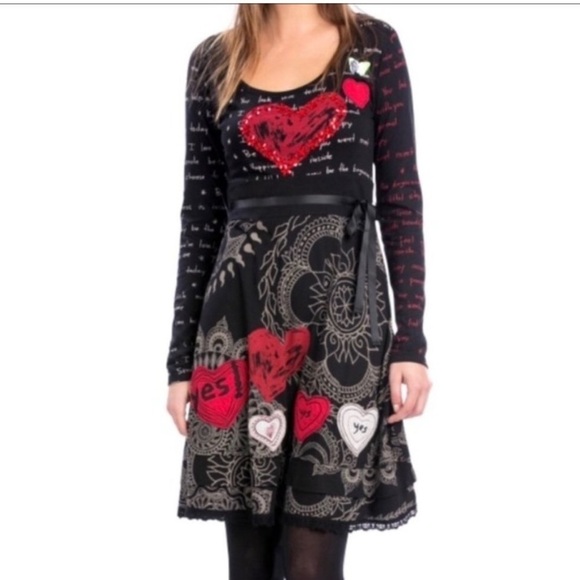 Desigual Heart & Butterfly Fit and flare dress - Picture 11 of 14